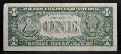 1957 Fancy Quad Repeater Serial Number 1 Dollar Silver Certificate - 11114600 - 1957 One Dollar Blue Seal Fancy Serial Note - Fr#1619
