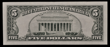 1995 US Federal Reserve 5 Dollar Star Note - RARE Boston (A) Issue, 640,000 Printed - 1995 Green Seal Five Dollar Star Note - Fr.1984-A*