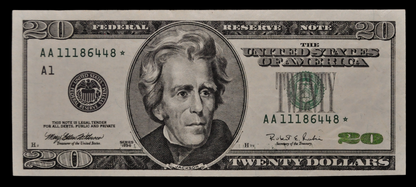 1996 Fancy Repeating Serial Number 20 Dollar Star Note - 11186448 - 1996 Twenty Dollar Fancy Serial Star Note - Fr.2083-A*