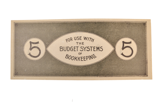 1890s Dover Business College Currency 5 Dollar Note - Dover, NH - Uncirculated (UNC) - Rare Dover College Five Dollars Trade Currency Note