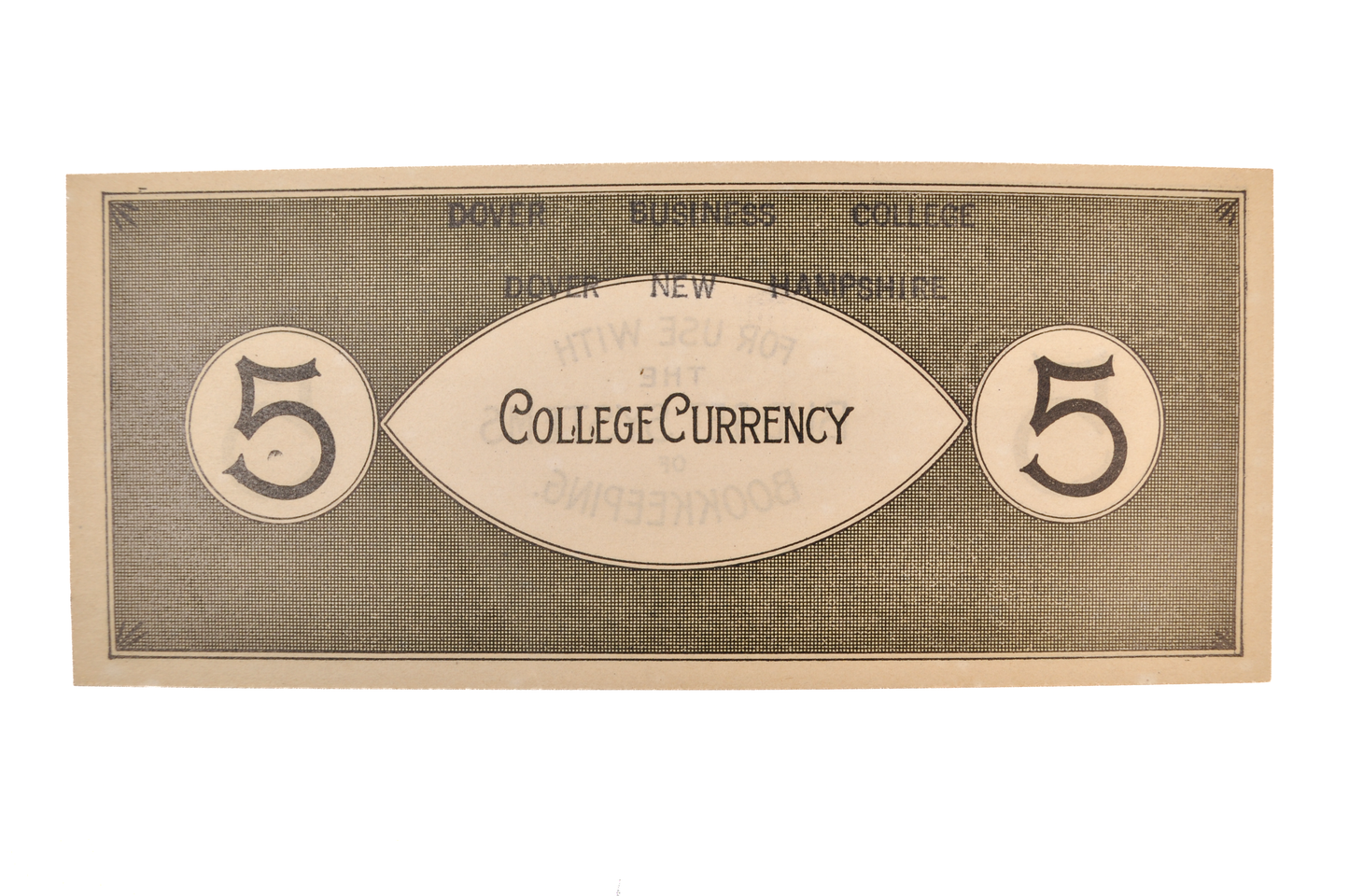 Década de 1860 N.D. Manchester NH Quimby's Periodical Mart Vales de 3 Centavos - Raro Billete de Tienda Obsoleto de Tres Centavos de Nuevo Hampshire