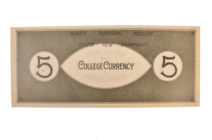 Década de 1860 N.D. Manchester NH Quimby's Periodical Mart Vales de 3 Centavos - Raro Billete de Tienda Obsoleto de Tres Centavos de Nuevo Hampshire