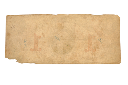 1855 Bank of the Republic 1 Dollar Rhode Island Obsolete Note - Very Good (VG) - 1855 RI Republic Bank One Dollar Obsolete Note