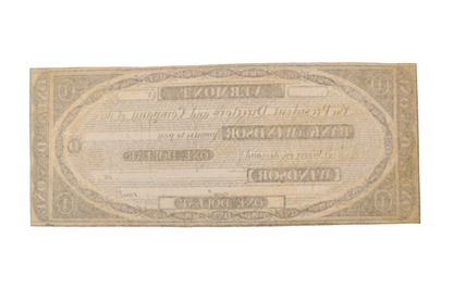 1830s Bank of Windsor 1 Dollar Vermont Obsolete Note - Uncirculated Remainder - 1830s Windsor Vermont One Dollar Obsolete Banknote