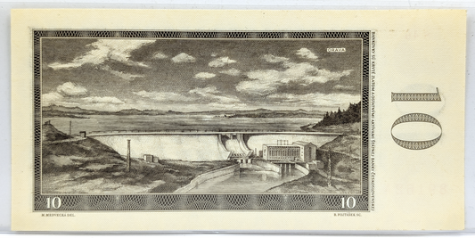 1960 Czechoslovakia 10 Korun Banknote - Series S - Flower Girls Type - Uncirculated (UNC) - 1960 Czechoslovakia Ten Korun Note - P#88d