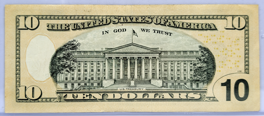 2017A Fancy Triple Repeater Serial Number 10 Dollar Banknote - 55567774 - 2017-A Novelty Fancy Serial US Ten Dollar Note - Fr.2045-F