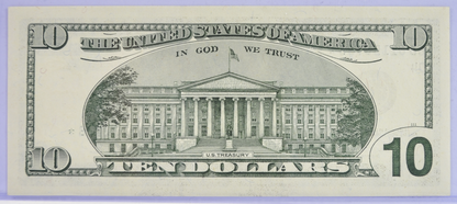 1999 Federal Reserve 10 Dollar Star Note - Cleveland (D) Issue - Uncirculated (UNC) - 1999 Ten Dollar Green Seal Star Note - Fr#2033-D*