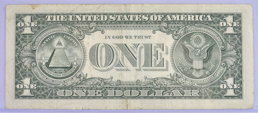 2013 Fancy Repeating Pattern Serial Number 1 Dollar Banknote - 76767649 - 2013 One Dollar Fancy Serial Note - Fr.3001-J