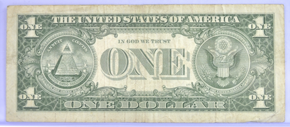 1957 Lucky 777 Fancy Serial Number 1 Dollar Silver Certificate - 67775420 - 1957 Blue Seal One Dollar Fancy Serial Bank Note - Fr#1619