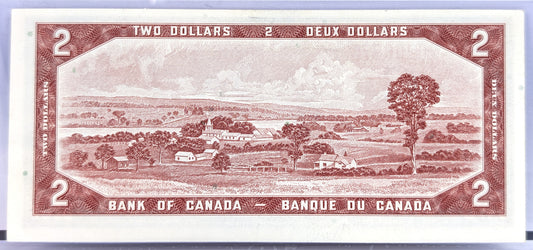 1954 Bank of Canada 2 Dollar Note - Choose by grade - Lawson/Bouey Signatures - 1954 Canadian Two Dollar Banknote - P#76d