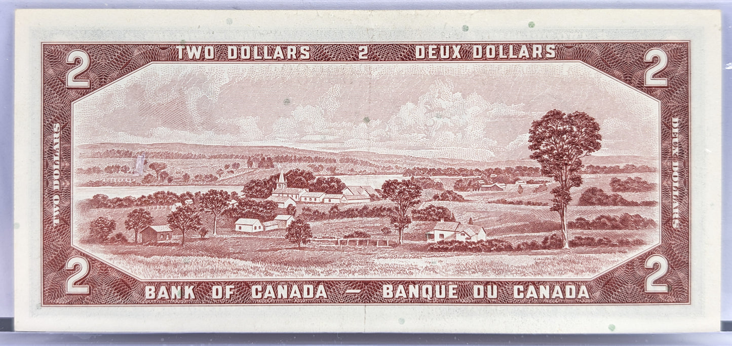 1954 Bank of Canada 2 Dollar Note - Choose by grade - Lawson/Bouey Signatures - 1954 Canadian Two Dollar Banknote - P#76d