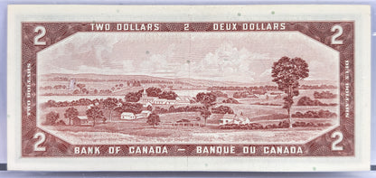 1954 Bank of Canada 2 Dollar Note - Choose by grade - Lawson/Bouey Signatures - 1954 Canadian Two Dollar Banknote - P#76d