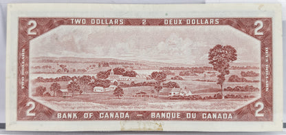 1954 Bank of Canada 2 Dollar Note - Choose by grade - Lawson/Bouey Signatures - 1954 Canadian Two Dollar Banknote - P#76d