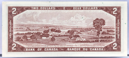 1954 Bank of Canada 2 Dollar Note - Choose by grade - Bouey/Raminsky Signatures - 1954 Canadian Two Dollar Banknote - P#76c