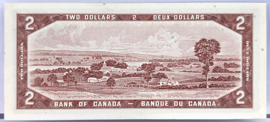 1954 Bank of Canada 2 Dollar Note - Choose by grade - Bouey/Raminsky Signatures - 1954 Canadian Two Dollar Banknote - P#76c