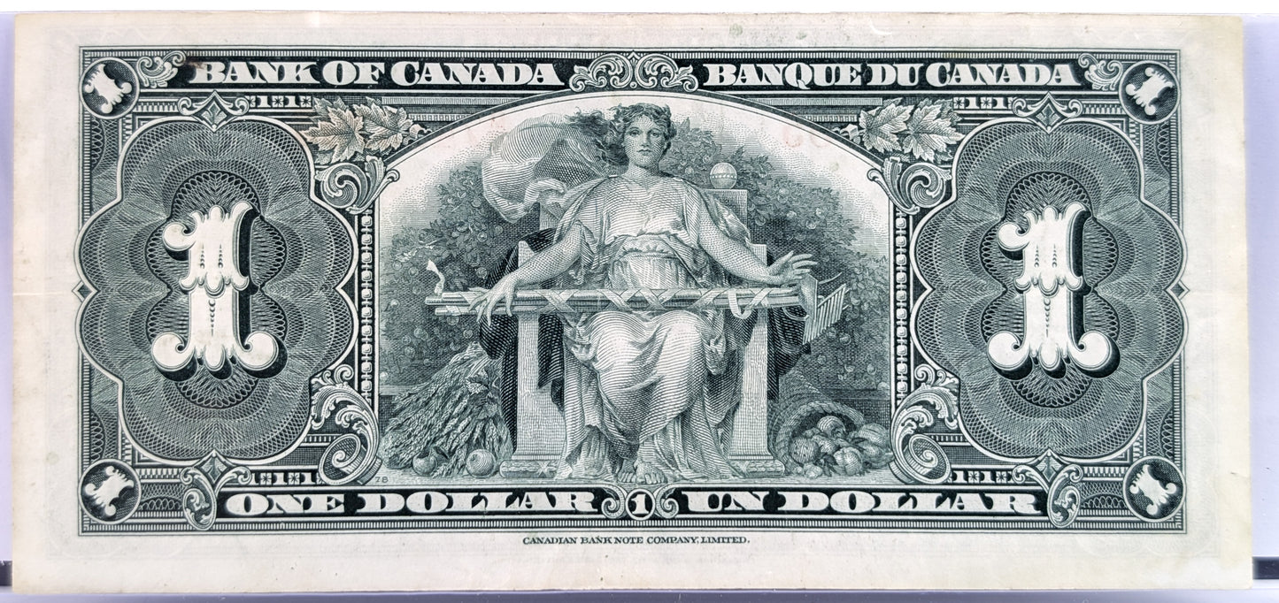 1937 Bank of Canada 1 Dollar Note - Choose by Prefix - Coyne/Towers Signatures - 1937 Canadian One Dollar Bill - P#58e