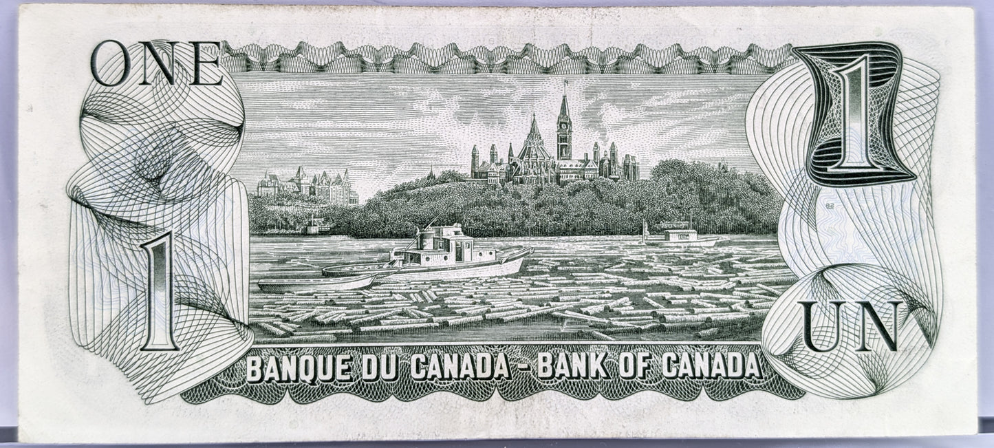 1973 Canadian 1 Dollar Banknote - Crow / Bouey Signatures - Choice of Grade - 1973 Banque Du Canada One Dollar Note - P#85c