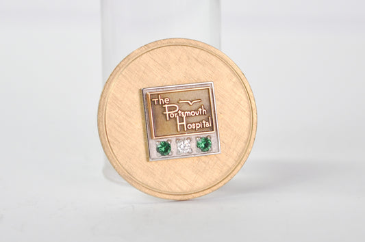 Vintage 12K Gold-Filled Portsmouth Hospital Pin - 1/20 12K G.F. Stamped - Stunning Gold Filled Portsmouth Hospital NH Brooch