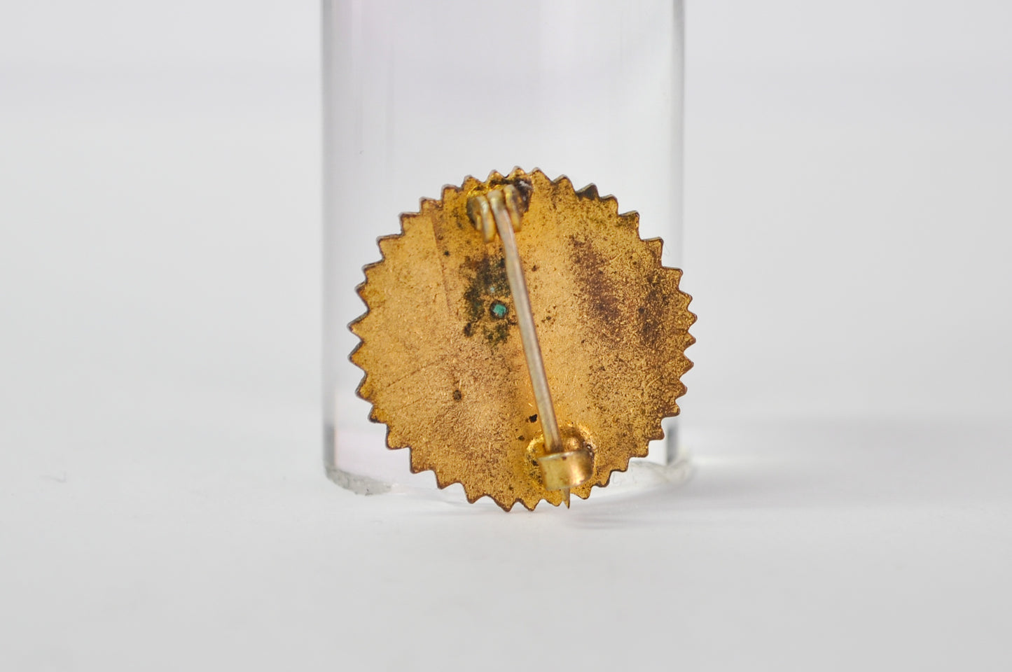 Vintage Alf Landon's 1936 Presidential Campaign Lapel Pin - 1936 Presidential Campaign Landon Enamel Sunflower Tie Tack Pin Brooch