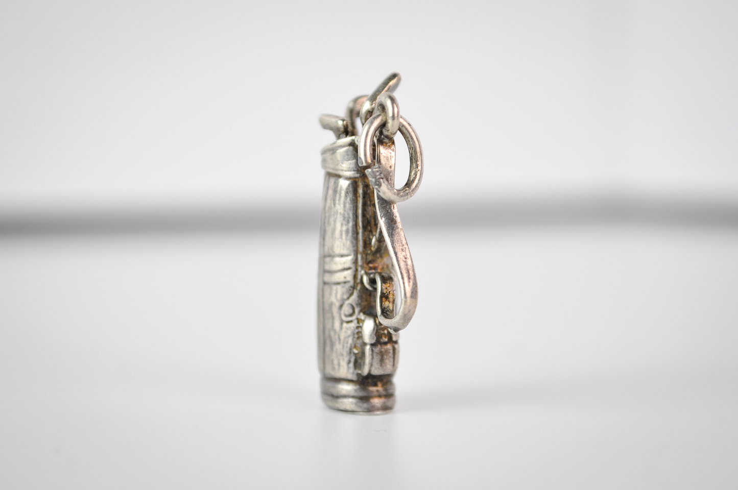 Vintage Danecraft Sterling Silver Golf Bag Golfing Charm - Stamped Danecraft - Detailed Sterling 925 Golf Bag Full of Clubs Golfing Jewelry