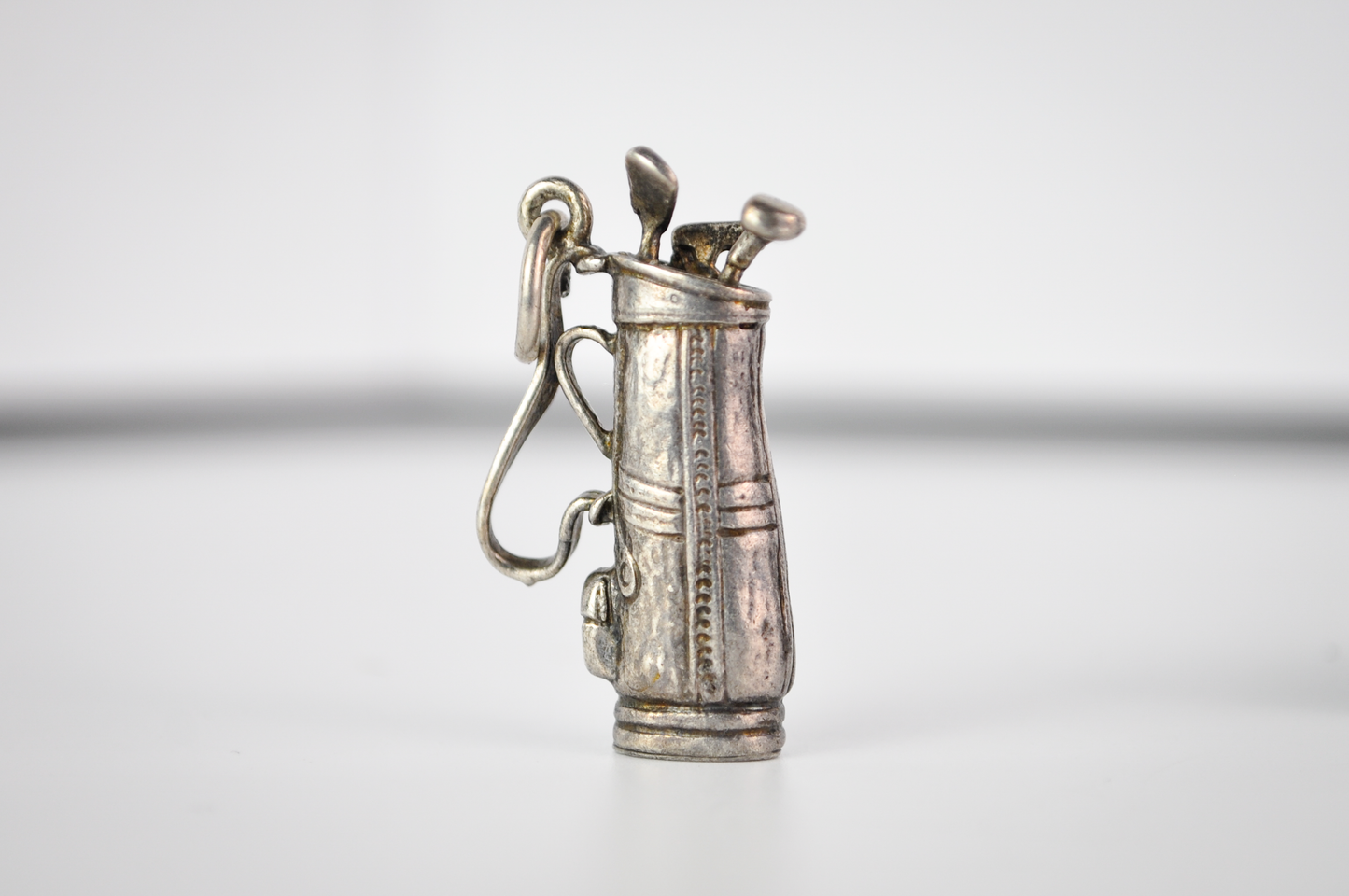 Vintage Danecraft Sterling Silver Golf Bag Golfing Charm - Stamped Danecraft - Detailed Sterling 925 Golf Bag Full of Clubs Golfing Jewelry