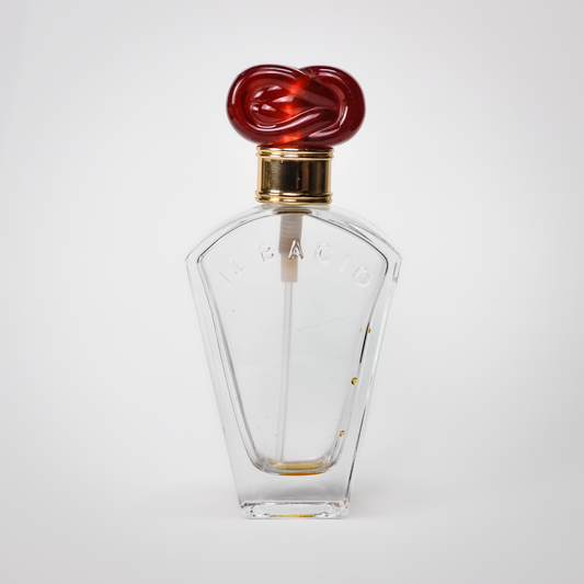 Vintage 1993 Il Bacio by Princess Marcella Burghese Empty Perfume Bottle - 1.7fl oz/30ml - Discontinued 1990s Il Bacio Perfume Bottle