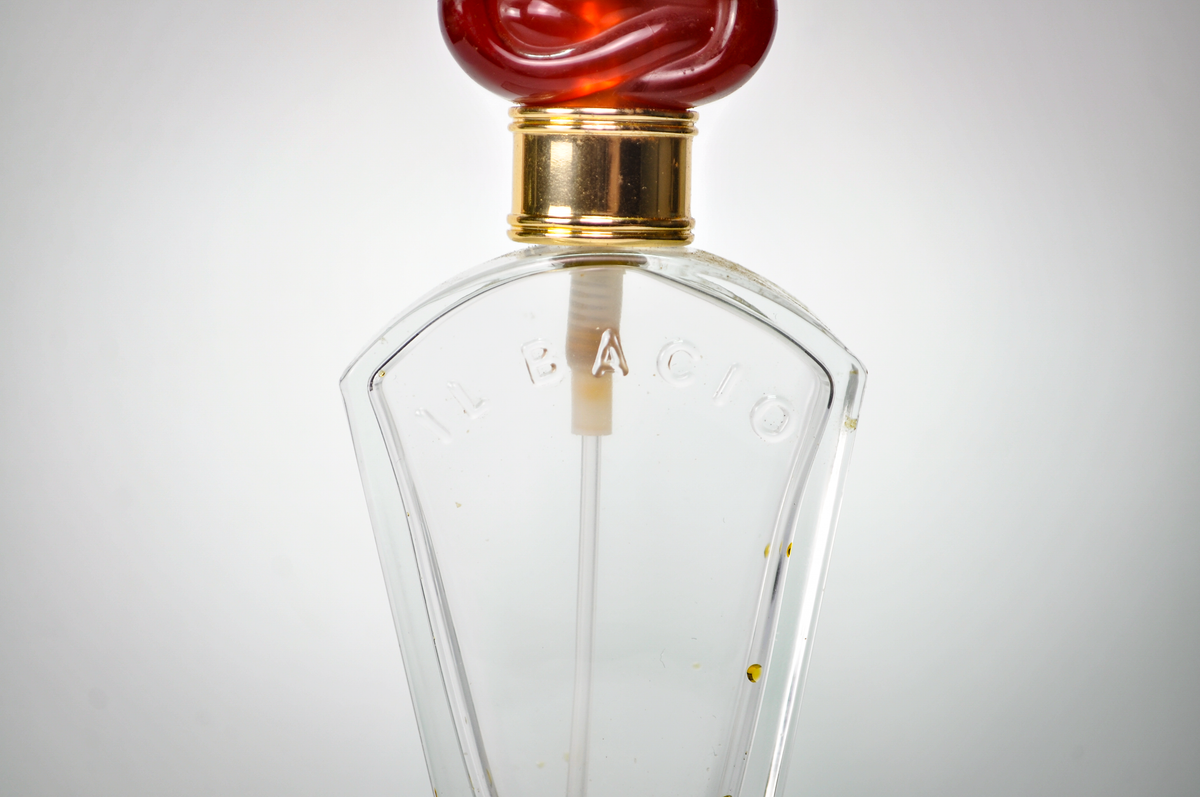 Vintage 1993 Il Bacio by Princess Marcella Burghese Empty Perfume Bottle - 1.7fl oz/30ml - Discontinued 1990s Il Bacio Perfume Bottle