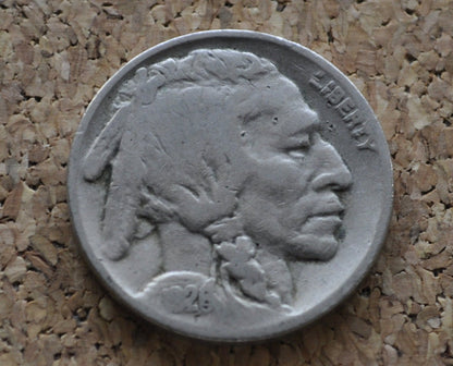 Buffalo Nickels - 1913 - 1939 - American Vintage US Coins - Avg Circulation - 1910's, 1920's, 1930's - Great for Jewelry / Buttons / Gifts