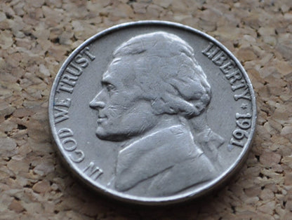 1961 P&D Jefferson Nickels - Choose by Mint - 1961 D Jefferson Nickel 1961 P - Denver and Philadelphia Mints