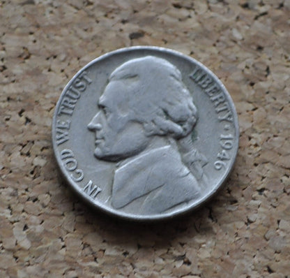 1946 PDS Jefferson Nickels - P,D,S - Choose by Mint Mark and Grade - 1946 S Jefferson Nickel 1946 D Jefferson Nickel 1946 P