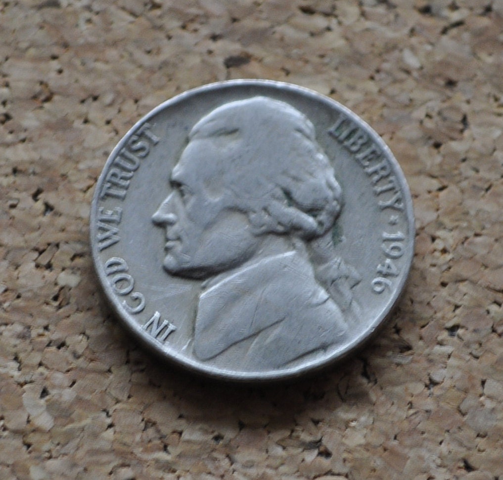 1946 PDS Jefferson Nickels - P,D,S - Choose by Mint Mark and Grade - 1946 S Jefferson Nickel 1946 D Jefferson Nickel 1946 P