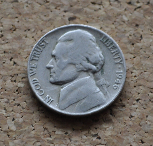 1946 PDS Jefferson Nickels - P,D,S - Choose by Mint Mark and Grade - 1946 S Jefferson Nickel 1946 D Jefferson Nickel 1946 P