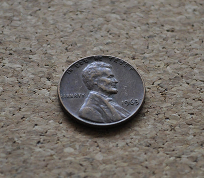 1963 P,D,S Lincoln Memorial Penny - BU - Philadelphia, Denver, San Francisco Mints - Collectible Coin - 1963 P 1963 D 1963 S Memorial Cent