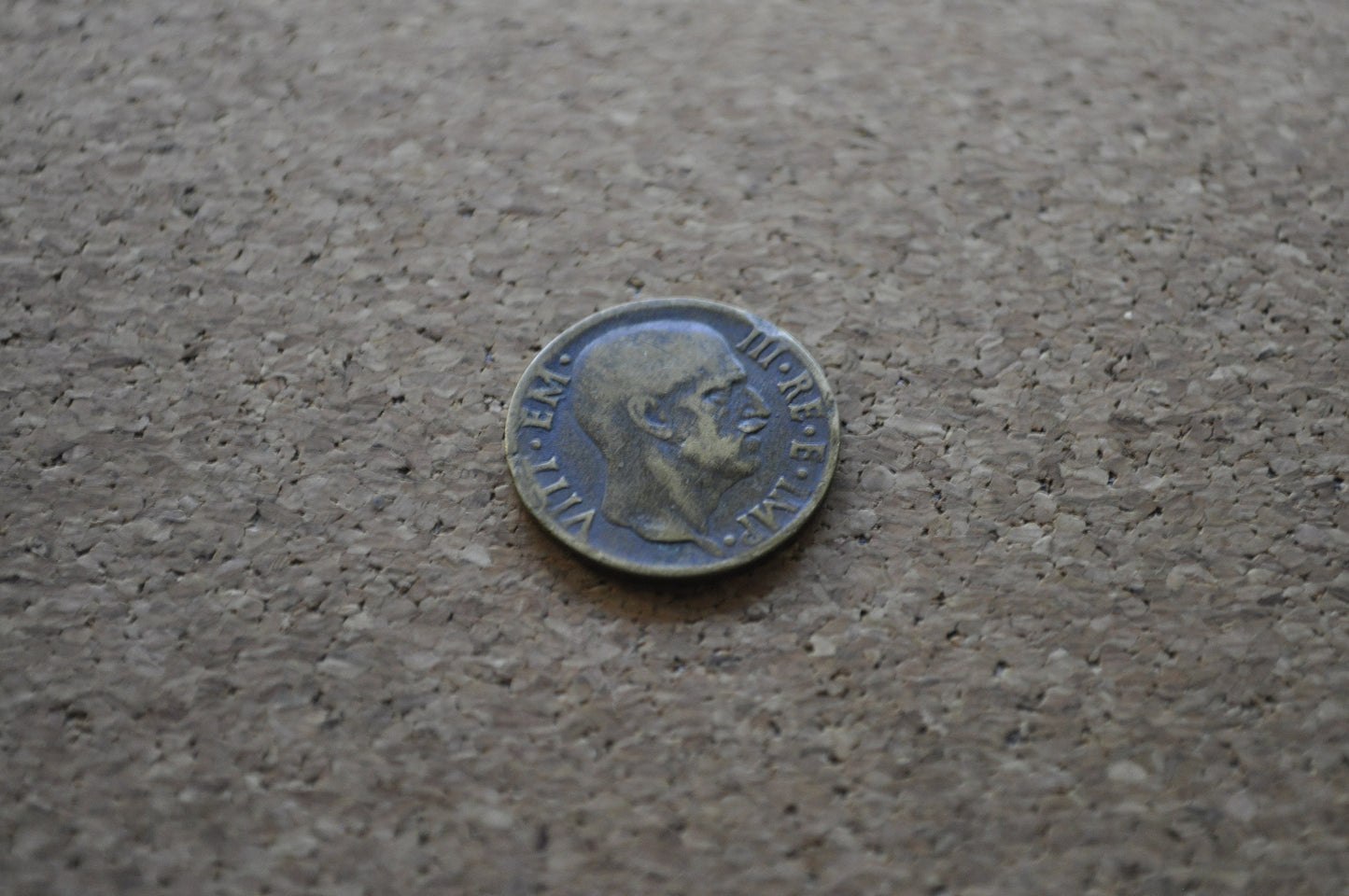 1940s 5 Cent Italian Coin - Victor Emmanuel III - WWII Era Italy Coin