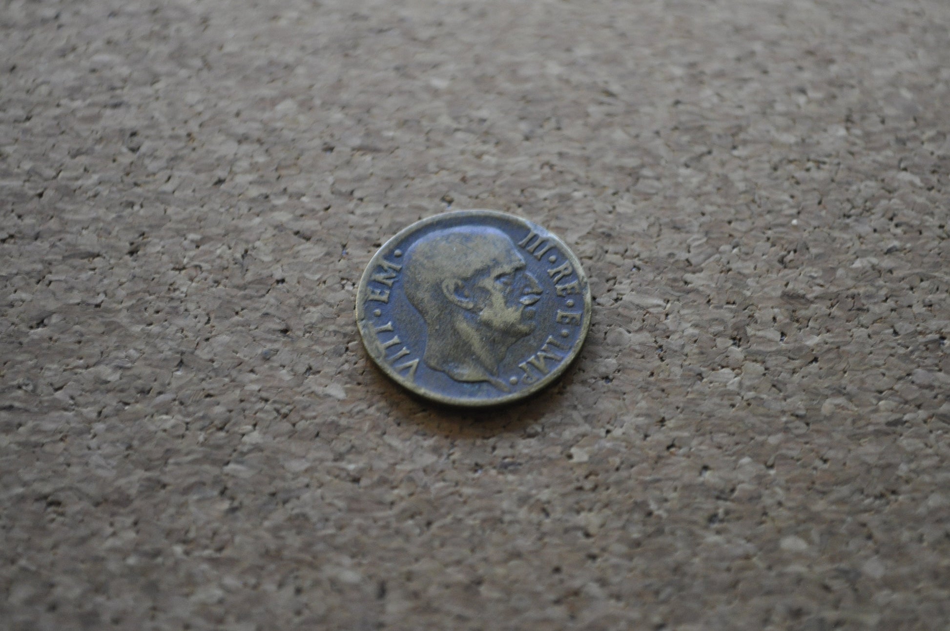 1940s 5 Cent Italian Coin - Victor Emmanuel III - WWII Era Italy Coin