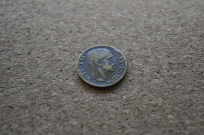 1940s 5 Cent Italian Coin - Victor Emmanuel III - WWII Era Italy Coin
