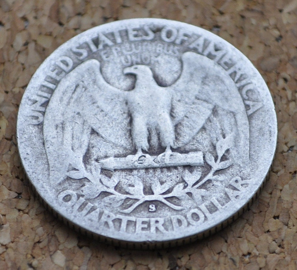 1948 PDS Washington Silver Quarter - San Francisco, Denver, Philadelphia Mints - 1948 Quarter 1948 D Washington 1948 S Silver Quarter