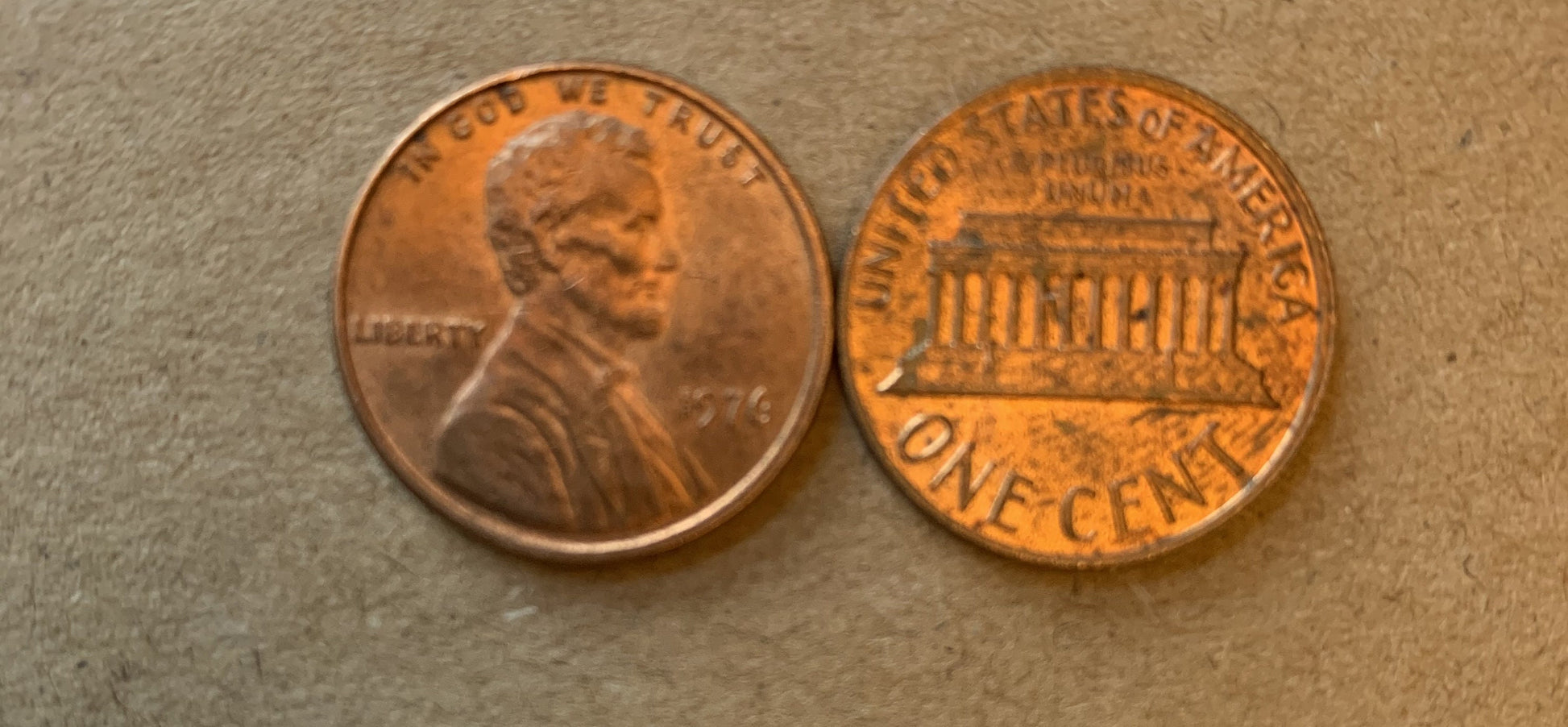 1976 Lincoln Memorial Penny Cent - Fantastic Condition - 46th Anniversary - Collectible Coin