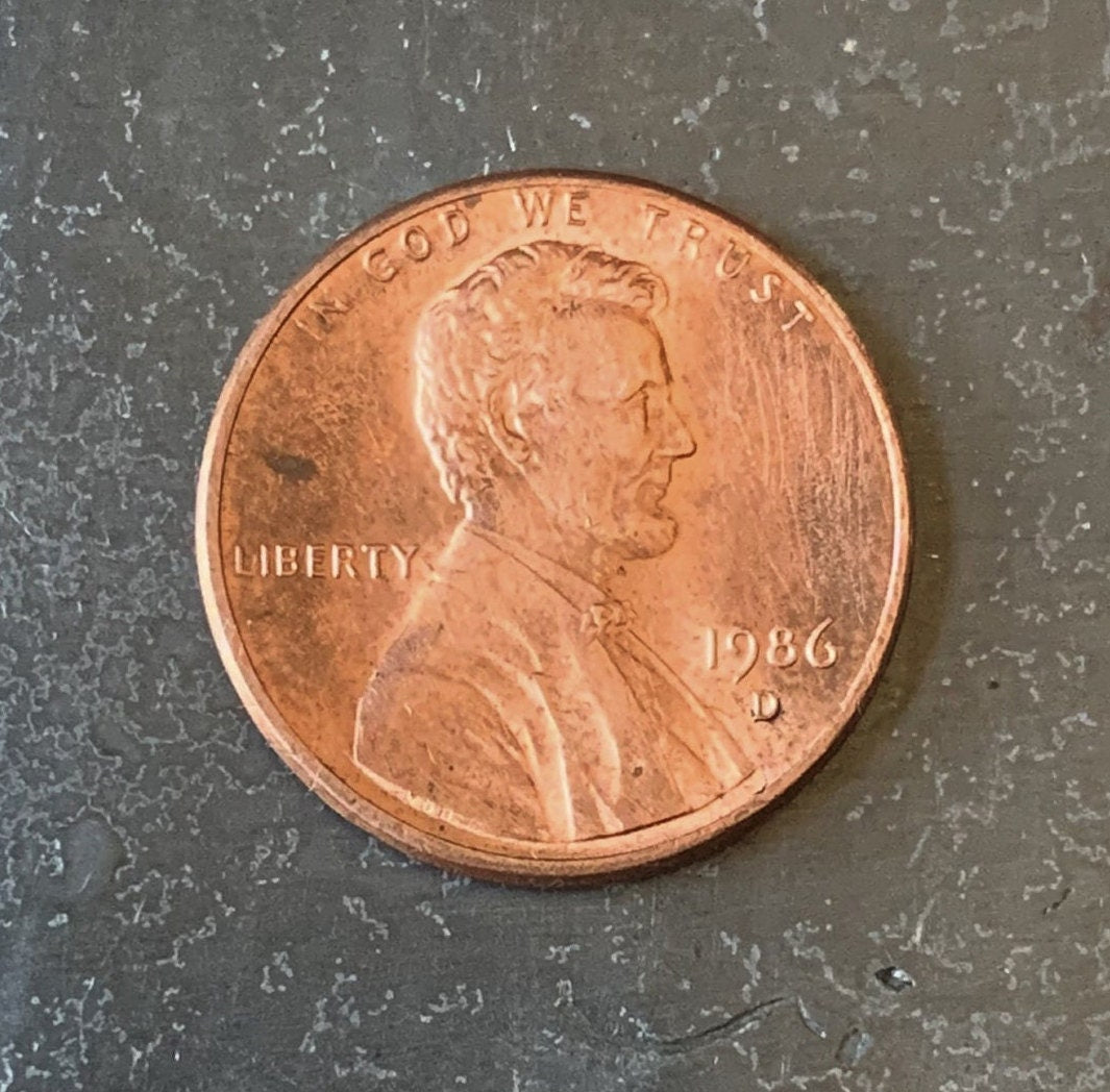 1986 D Lincoln Memorial Penny Cent - Fantastic Condition - 36th Anniversary - Collectible Coin