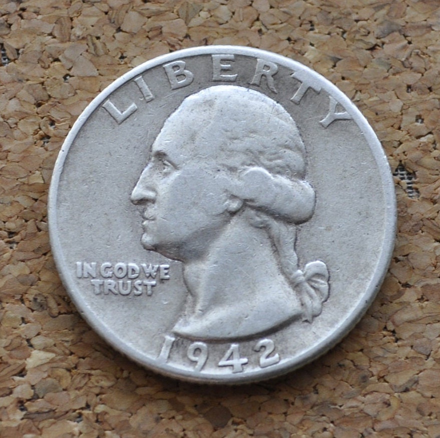 1942, P,D,S Washington Quarters - Choose by Grade & Mint - 1942-D Washington / 1942 S Washington Silver Quarter 1942D Quarter 1942