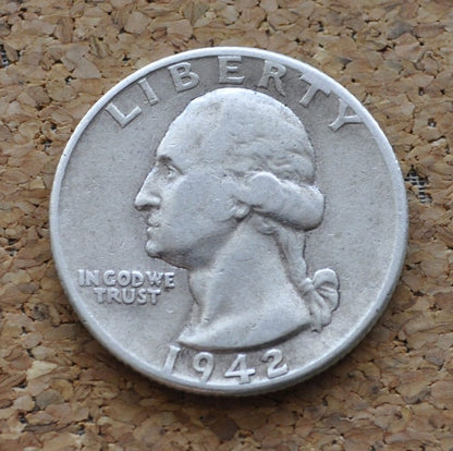 1942, P,D,S Washington Quarters - Choose by Grade & Mint - 1942-D Washington / 1942 S Washington Silver Quarter 1942D Quarter 1942