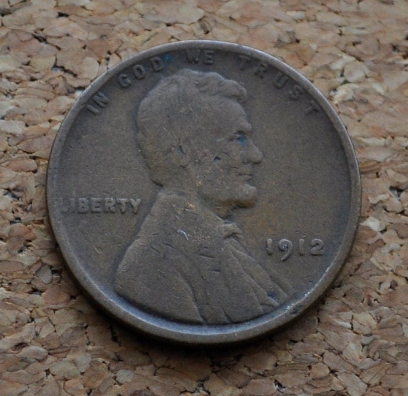 1912 P,D,S Wheat Penny - Choose by Mint and Grade - Lincoln Wheat Ear Cent - Semi Key Date - WWI Era Coin