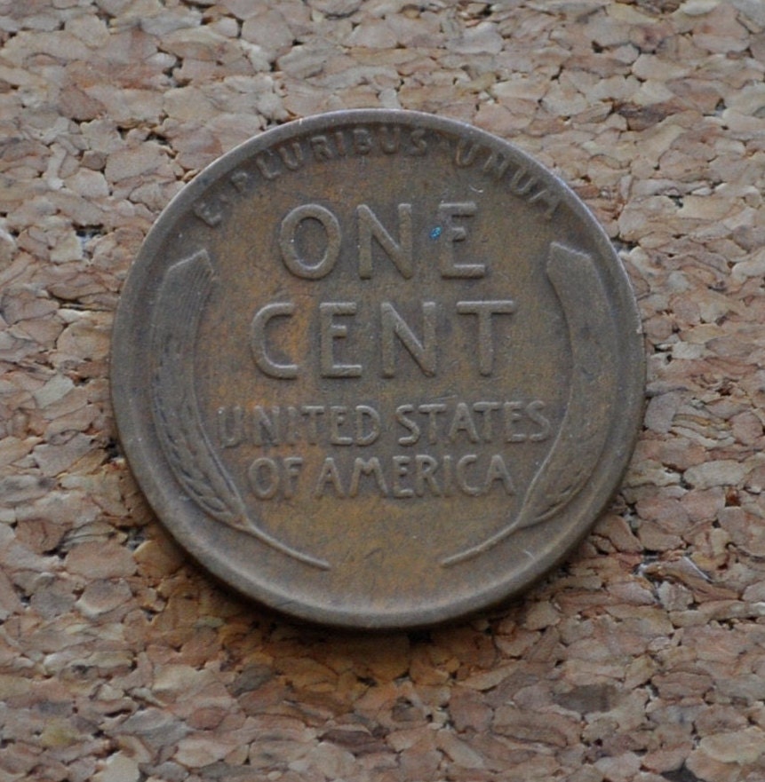 1918-D Wheat Penny - VG to F (Very Good to Fine) Grade / Condition - Denver Mint - WWI Era US Cent - 1918 D Wheat Ear Cent - 1918D