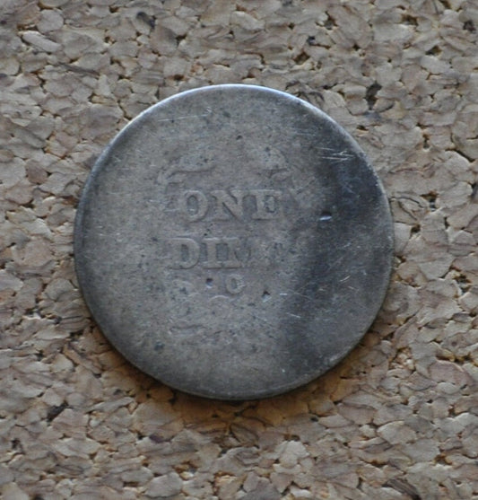 1839-O Seated Liberty Dime - AG (about good) - New Orleans Mint - 1839 Silver Dime / 1839 O US Dime