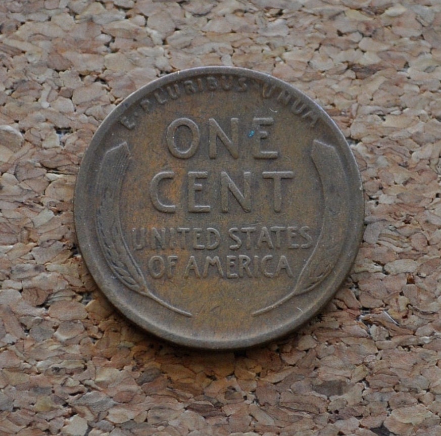 1918-D Wheat Penny - VG to F (Very Good to Fine) Grade / Condition - Denver Mint - WWI Era US Cent - 1918 D Wheat Ear Cent - 1918D