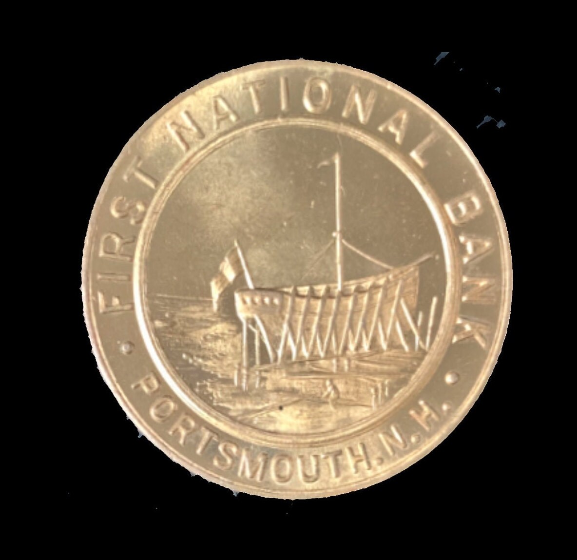 Bank Deposit Token - 50 Cents - First National Bank Portsmouth New Hampshire, USA - Pre-1966 Minting