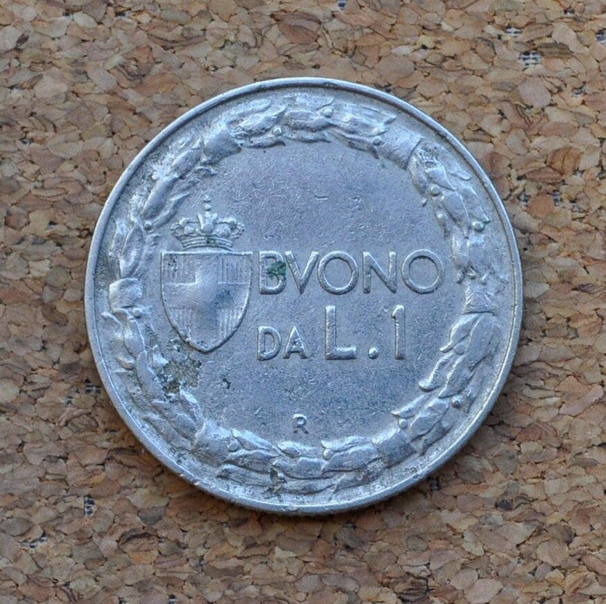 1922 1 Lira - L.1 Italian Coin 1922 - Great Detail, Beautiful Coin - 1922 L1 Italy One lire - Nickel Composition