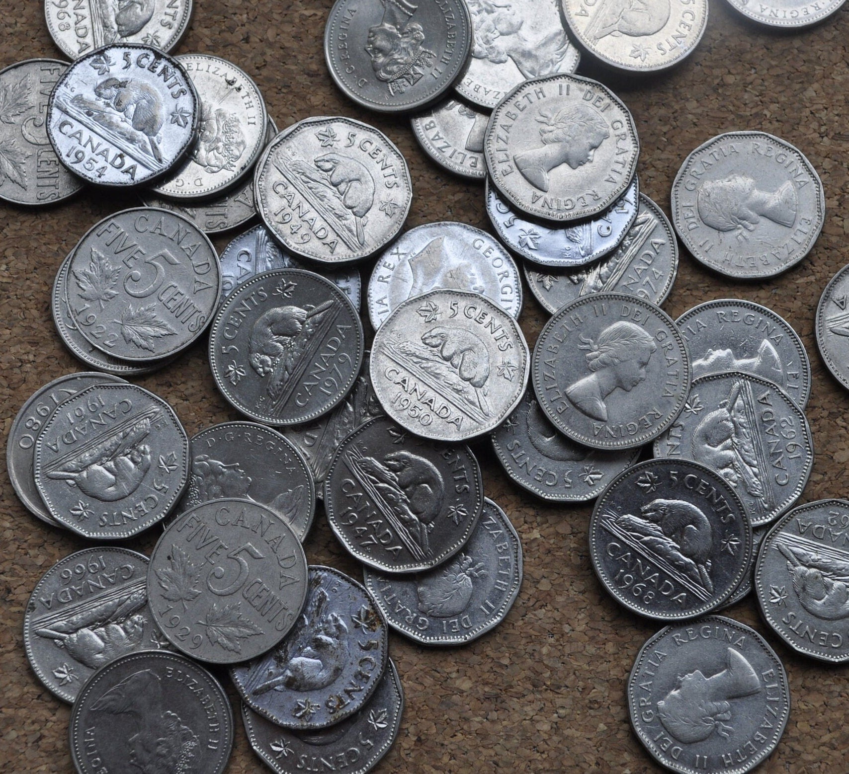 Canadian Nickels 1922 - 1991 - Choose By Date, Conditions Listed - Canada Nickels By Date - Excellent Conditions / High Grades