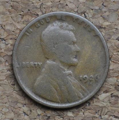 1926-D Wheat Penny - VG-F (Very Good to Fine) Grade / Condition - Better Date - Denver Mint - 1926 D Wheat Ear Cent 1926 D