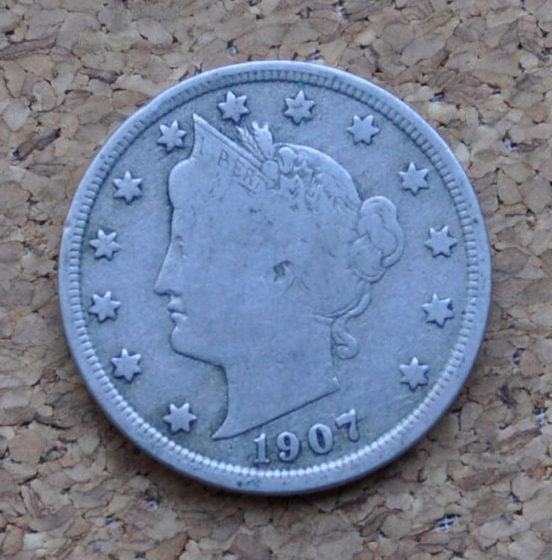 1907 Liberty Head Nickel - 1907 V Nickel - Choose by Grade / Condition - Liberty Nickel 1907 Nickel - Choose by Grade Level